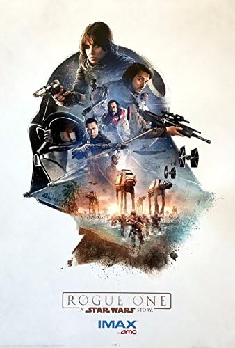ROGUE: EGY STAR WARS TÖRTÉNET Eredeti Promo Poszter 13x19 AMC IMAX Teljes Készlet 3