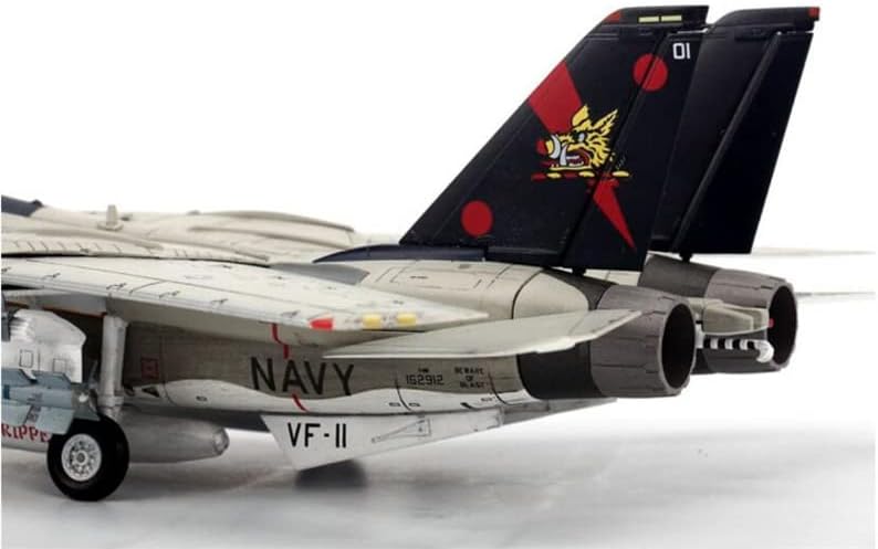 JC Szárnyak amerikai Haditengerészet F-14B Tomcat VF-11 Vörös Ripper 1980-2005 Kösz A Fuvart 1/72 FRÖCCSÖNTÖTT Repülőgép Előre elkészített Modell