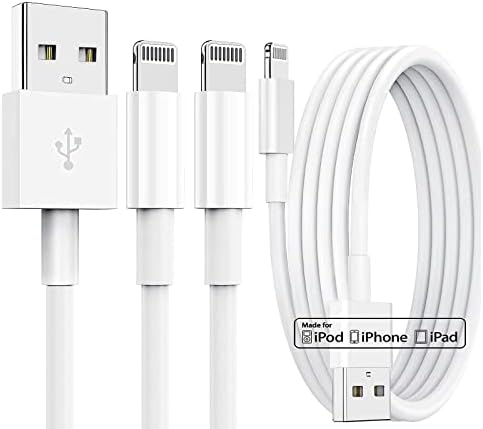 Quntis iPhone Töltő 3 Csomag 6ft [Mpi Hitelesített] iPhone Gyors Töltés kábel Kábel Rövid USB-EGY Villám Kábel iPhone 14 13 12 11 Pro Max