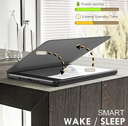 Slimshell Esetében 6 Kindle (Model No. C2V2L3) - Fekete Szöveg - Könyv Nyomtatás Könnyű védőburkolat Auto Sleep/Wake (Nem Illik