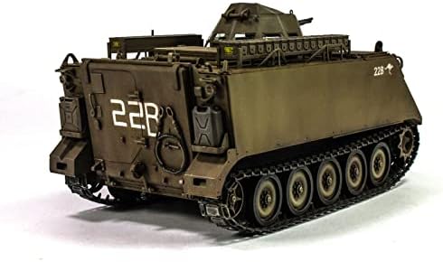 FMOCHANGMDP Tank 3D Puzzle Műanyag modelleket, 1/35 Skála Menyét Ejtőernyős Harci Jármű 1A1-A2 Vontató Modell, Felnőtt játék Ajándék