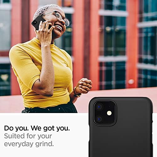 Spigen Vékony Illik Célja az Apple iPhone 11 Esetben (2019) - Fekete