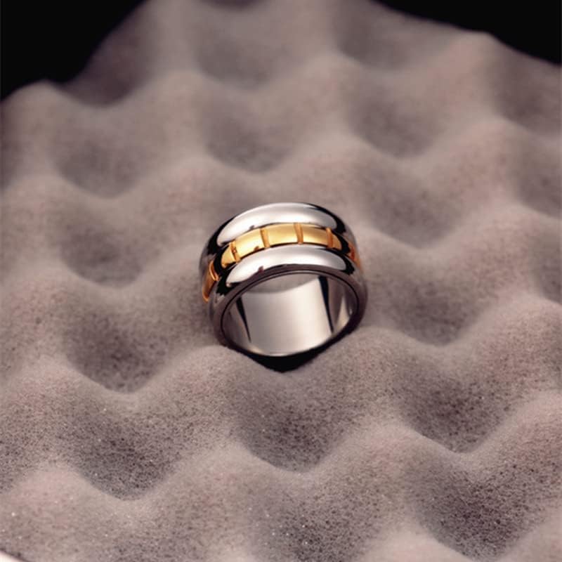 Koleso Híres Gyűrűk, Férfiak, Nők 14KGP 316L Szerelem Gyűrű Szélessége 12mm-05752
