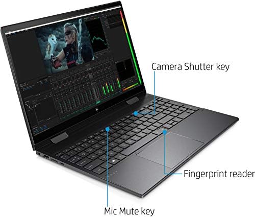 2020 HP Envy x360 2-in-1 15.6 FHD IPS Érintőképernyő Laptop, AMD Ryzen 5 4500U Akár 4.0 GHz-es, Alexa, Háttérvilágítású Billentyűzet