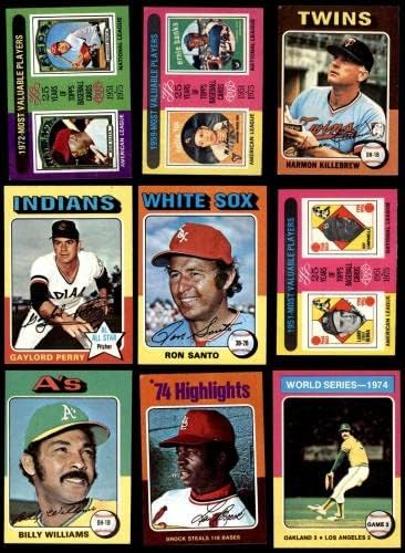 1975 Topps Mini Baseball Teljes 6.5 - EX/MT+ - Baseball Teljes Szett