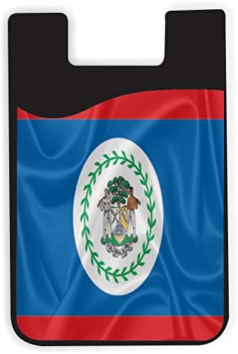 Belize Zászló Design - Szilikon 3M Ragasztó Hitelkártya Stick-a Pénztárca Tok iPhone/Android Galaxy Telefon Esetekben