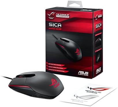 ASUS SICA Optikai Gaming Mouse | Kétkezes Irányítja a Bal & Jobb Kezes Játékosok | Vezetékes Egér PC | 5000 DPI Optikai Érzékelő