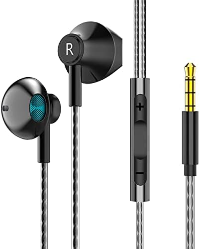 SIYECAO Vezetékes Fülhallgató, Fejhallgató, Zaj Leválasztó Kényelmes in-Ear Fülhallgató Mikrofonnal. 3,5 mm-es Csatlakozó Audio