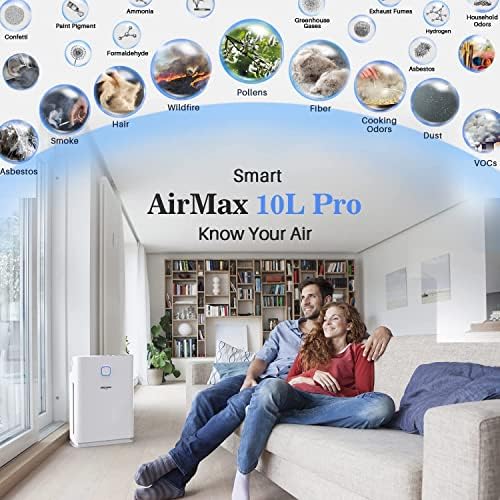 Okaysou Légtisztító Csere Szűrő AirMax 10L Pro, 2 Csomag, Magas Hatásfokú H13 Igaz HEPA szűrőrendszer Activited Szén-Előzetes Szűrő Készlet,
