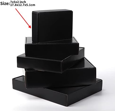 8x8x4 Fekete Szállítási Dobozok Csomag 7x5x2 Szállítási Dobozok