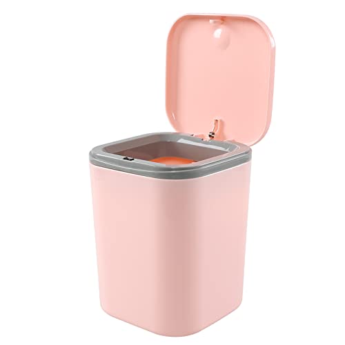 Xowine 0.5 Literes Műanyag Apró Nyomógomb Szemetes, Asztali Mini Hulladék, Rózsaszín