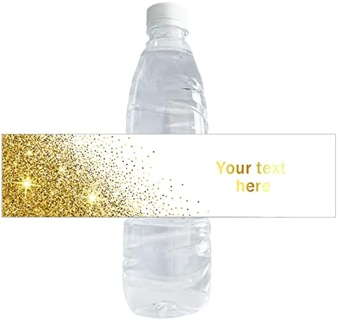 30db Testre Arany Luxus Üveg Címkék DIY Vállalat Víz Üveg Matrica Egyedi Matrica, Szülinapi Parti, Születésnapi, Esküvői (20x5