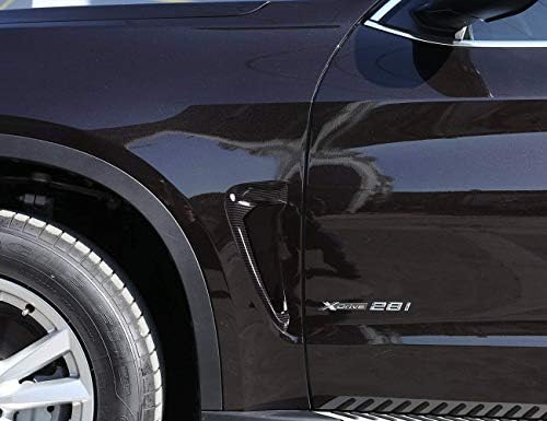 BMW X5 F15 X5M F85 2014-2018, ABS Xdrive Cápa Kopoltyú Oldalon Dekoráció Fender Szellőző Berendezés-Carbon Fekete