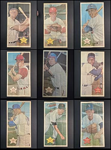 1968 Topps Baseball Plakátok Részleges Teljes Készlet (Baseball Szett) EX/MT