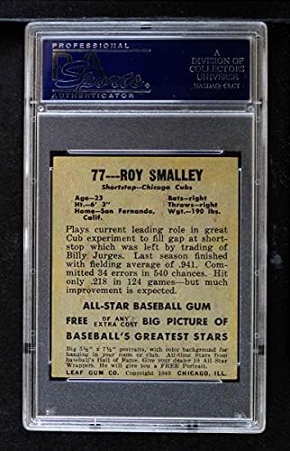 1948 Levél 77 Roy Smalley Chicago Cubs (Baseball Kártya) PSA a PSA 3.00 Cubs