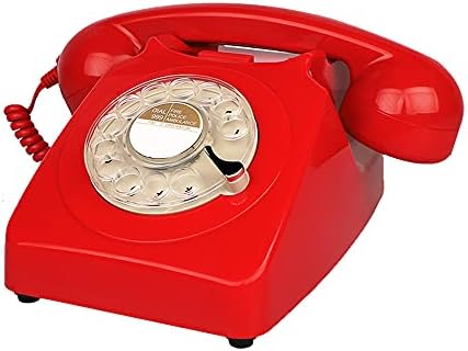 Benotek Vintage, Retro, Régi Divat Forgó Tárcsa Otthon, Irodában, Telefonon a Klasszikus Egyetlen Sor Alapvető Asztal Telefon
