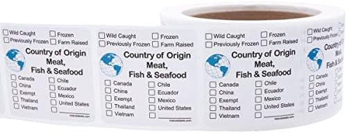 Származási ország Hús, Hal & Seafood Címke