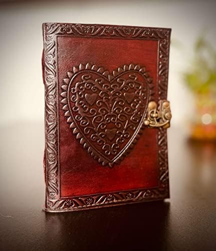 VÁROSI BŐR Grimoire Heart Journal Árnyak Könyve, a Férfiak, a Nők Írni, Vintage Barna Utazási Kézzel készített Bőr Napló Vázlatfüzet