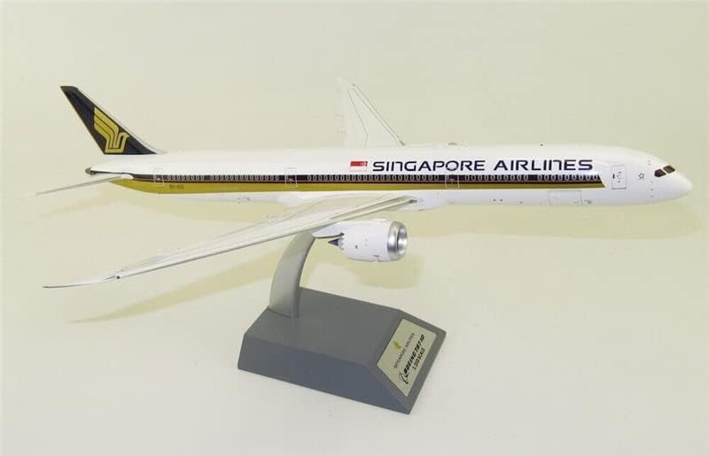 JFOX Szingapúri Légitársaság Boeing 787-10 DREAMLINER 9V-SCI állvánnyal Limited Edition 1/200 FRÖCCSÖNTÖTT Repülőgép Előre elkészített