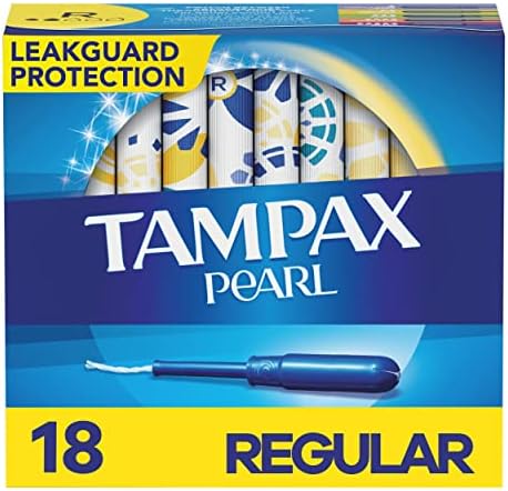 Tampax Pearl Műanyag Illatmentes Tampon, Normál Nedvszívó, Kék, 18 Szám