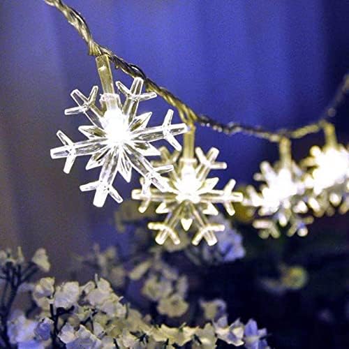 Karácsonyi Hópehely String Fények, Díszek Tél Tündérország Karácsonyi Dekoráció Hópehely String Fények, Vége a Játéknak Fény