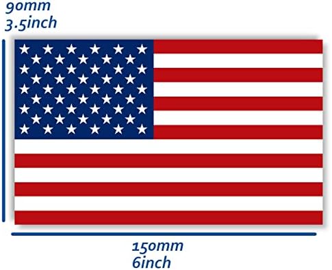 5 DB Amerikai Zászló Matrica,6x3.5 az USA-ban az Amerikai Matrica，MINKET Matrica, Autó Lökhárító Ablak Laptop