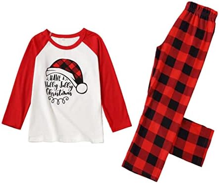XBKPLO Családi Megfelelő Karácsonyi Pizsama,Karácsonyi Pizsama Hálóruházat Homewear Állítsa a Megfelelő Családi Hálóruházat Pizsama Családi