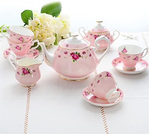 LKYBOA Rózsaszín Alsó Rose Hadou Tea Csésze Elegáns Kerámia Délutáni Tea Set Home Teás Készlet (Szín : Egy, Méret : Mint a képen)