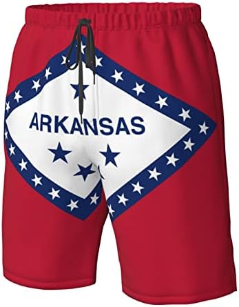Zászló Arkansas úszógatya Férfiak napvédő Gyors Száraz Úszni nadrágban, Zsebek