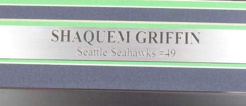 A Seattle Seahawks Shaquem Griffin Dedikált Keretes Kék Nike Jersey MCS Holo 75750 - Dedikált NFL Mezeket