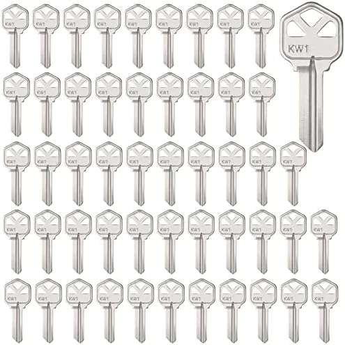 Üres Kulcs Üres, Csomag 50 Vágatlan Üres Kulcs, Réz Struktúrák Üres Kulcs Kwikset(KW1)