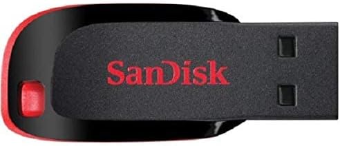 SanDisk Cruzer Blade USB Flash Meghajtó, 128 GB-os, Fekete/Piros (SDCZ50-128G-a46-os)