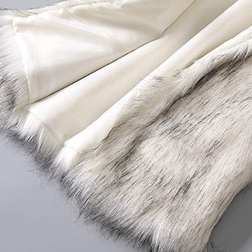 Téli Party Szép Ujjatlan Kabátok Női Nyílt Király egyszínű Kabátot Fuzzy Fit V Nyakú Női Kabát
