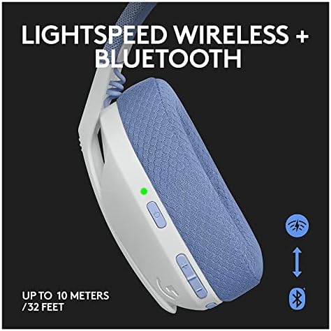 ORDALI Fejhallgató G435 Wireless Gaming Headset Lightspeed Bluetooth fejhallgató Fejhallgató Beépített Mikrofon Kompatibilis a Dolby Atmos