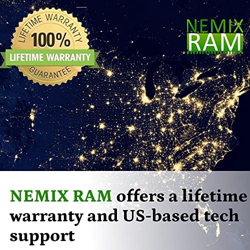 NEMIX RAM, 128GB (4x32GB) DDR4-2133 PC4-17000 ECC RDIMM Regisztrált Szerver Memória Frissítés a Dell PowerEdge FC830 Szerver