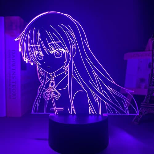 TFJS Nagy Méretű 3D-s Anime Lámpa Emilia Újra Nulla Éjjeli Gyerekeknek Hálószoba Dekoráció LED-es Éjszakai Fény, Születésnapi Ajándék