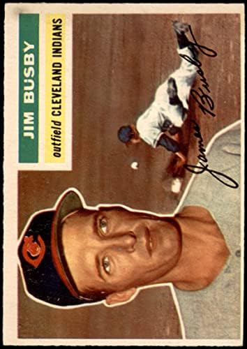 1956 Topps 330 Jim Busby Cleveland indians (Baseball Kártya) EX Indiánok