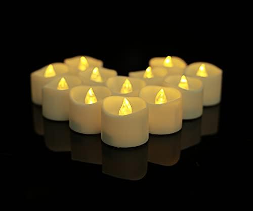 YHP elemes Flameless Pislákoló Gyertya, Reális, illetve Fényes LED Tea Fény Esküvő, Asztal, Halloween, Karácsony, valamint