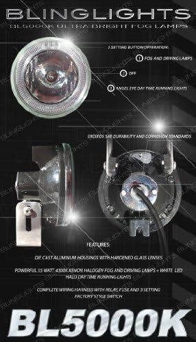 BL5000K Fehér Halo-Ködlámpa Vezetés Lámpák, Angel Eye Kerek 4 Átmérőjű Készlet