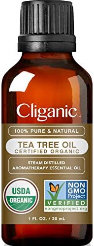 Cliganic Bio teafa illóolaj, - os Tisztaságú, Természetes, az Aromaterápia | Nem-GMO Ellenőrzött