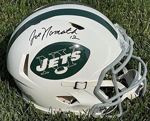 Joe Namath Aláírt New York Jets Teljes Méret Sebesség Sisak Szövetség Wit705964 - Dedikált NFL Sisak
