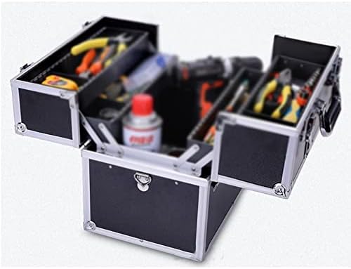 TKFDC Hardver Háztartási Műanyag Nagyméretű Hordozható Villanyszerelő Multi-Function Javítás Autó Box Tároló Doboz, Három Rétegű, Szerszámos