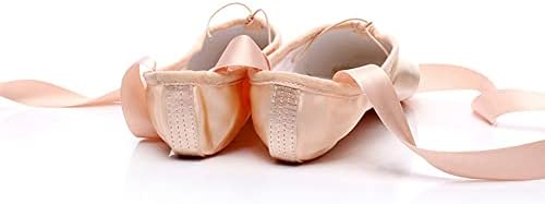 BININBOX Lány Vászon Balett-Tánc balettcipőt Szakmai Szatén Spicc Cipő