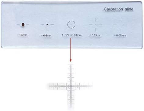 0.01 mm Dot Crosshair Mikroszkóp Kamera Dia Többfunkciós Lemez Irányzék Pontos Kalibrálás logarléc Színpadon Mikrométer