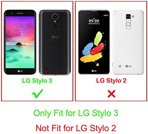 az LG Stylo 3 Esetben, az LG Stylo 3 Plusz az Esetben, Zoeirc Hibrid PU Bőr Csepp Védelem Összecsukható Folio Stílus Tárca Slots, hogy