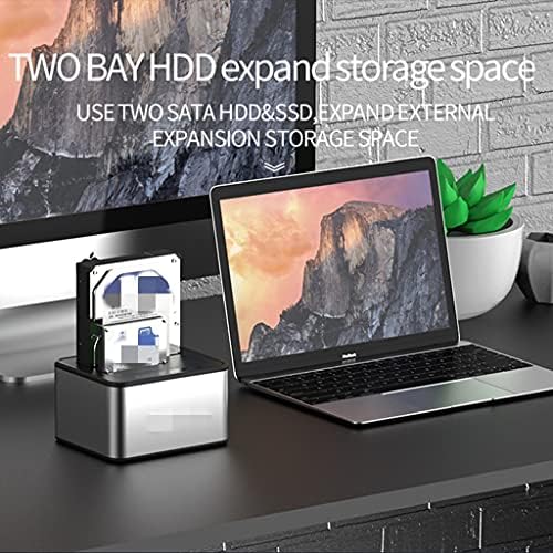 LLAMN Alumínium 2.5/3.5 Kompatibilis 5GBPS HDD SSD Külső Esetben Burkolat Merevlemez HDD Dokkoló Állomás, USB 3.0 HDD Box