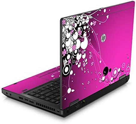 LidStyles Vinil Védelem Bőr Kit Matrica Kompatibilis HP Probook 6460b (Rózsaszín Virágok)