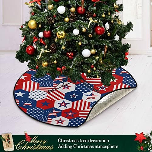 Karácsonyfa, Mat Dunlop Amerikai Csillagok Usa Fa Mat 28.3 Hüvelyk Karácsonyfa Emelet Protector Nedvszívó Fa Állvány Tálca Szőnyeg Padló Védelme