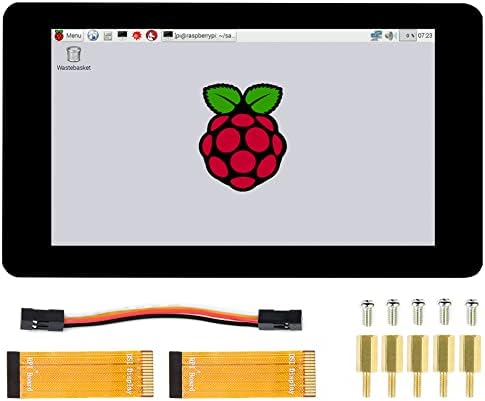 waveshare 7inch DSI LCD, 1024 x 600 érintőképernyő, a Raspberry Pi 4B/3B+/3A+/Számítási Modul 4 (CM4)/Számítási Modul 3+ (CM3+)