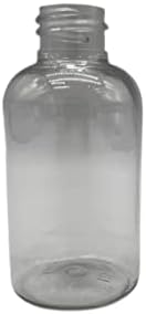 2 oz Tiszta Boston Műanyag Palackok -12 Pack Üres Üveget Újratölthető - BPA Mentes - illóolaj - Aromaterápia | Fekete Twist Top Kap